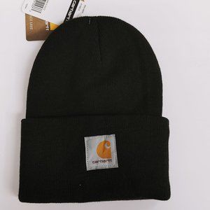 CARHARTT KNITT CUFF BLACK BEANIE A18